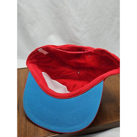 Vintage 80s 90s Don't Worry I'll Fix it Red Funny Hat Cap Snapback Dad Novelty - Picture 7 of 11